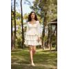 image:imageScarlet Darkness Renaissance Dress for Women Off Shoulder Long Sleeve Medieval Corset DressesOffwhite