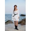 image:imageScarlet Darkness Renaissance Dress for Women Off Shoulder Long Sleeve Medieval Corset DressesWhite
