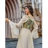 image:imageScarlet Darkness Women Renaissance Corset Pirate Bustier Top Bodice BodyshaperApricot Floral