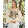 image:imageScarlet Darkness Women Renaissance Corset Pirate Bustier Top Bodice BodyshaperApricot Floral