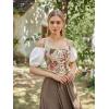 image:imageScarlet Darkness Women Renaissance Corset Pirate Bustier Top Bodice BodyshaperBeige Red Floral