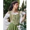 image:imageScarlet Darkness Women Renaissance Corset Pirate Bustier Top Bodice BodyshaperGreen Daisy