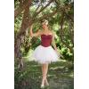 image:imageScarlet Darkness Womens Strapless Corset Top Bustier Fishboned Waist Cincher Sweetheart Neckline for Daily amp PartiesWine Red