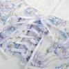 image:imageScarlet Darkness Womens Underbust Corset Top Renaissance Medieval Laceup Boned Fairycore Pirate CorsetsBeige Bluepurple Floral