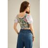 image:imageScarlet Darkness Womens Underbust Corset Top Renaissance Medieval Laceup Boned Fairycore Pirate CorsetsBeige Green Floral