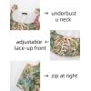 image:imageScarlet Darkness Womens Underbust Corset Top Renaissance Medieval Laceup Boned Fairycore Pirate CorsetsBeige Green Floral