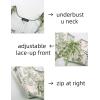 image:imageScarlet Darkness Womens Underbust Corset Top Renaissance Medieval Laceup Boned Fairycore Pirate CorsetsBeige Light Green Floral