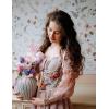 image:imageScarlet Darkness Womens Underbust Corset Top Renaissance Medieval Laceup Boned Fairycore Pirate CorsetsBeige Purple Floral