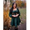 image:imageScarlet Darkness Womens Underbust Corset Top Renaissance Medieval Laceup Boned Fairycore Pirate CorsetsBlack Green Floral
