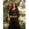 image:imageScarlet Darkness Womens Underbust Corset Top Renaissance Medieval Laceup Boned Fairycore Pirate CorsetsBlack Multi Floral