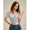 image:imageScarlet Darkness Womens Underbust Corset Top Renaissance Medieval Laceup Boned Fairycore Pirate CorsetsBlue Pink Floral