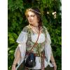 image:imageScarlet Darkness Womens Underbust Corset Top Renaissance Medieval Laceup Boned Fairycore Pirate CorsetsGreen Flower Cluster