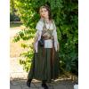 image:imageScarlet Darkness Womens Underbust Corset Top Renaissance Medieval Laceup Boned Fairycore Pirate CorsetsGreen Flower Cluster