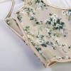 image:imageScarlet Darkness Womens Underbust Corset Top Renaissance Medieval Laceup Boned Fairycore Pirate CorsetsIvory Green Floral