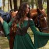 image:imageScarlet Darkness Womens Underbust Corset Top Renaissance Medieval Laceup Boned Fairycore Pirate CorsetsSolid Brown