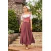 image:imageScarlet Darkness Womens Underbust Corset Top Renaissance Medieval Laceup Boned Fairycore Pirate CorsetsSolid Coral Pink