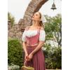 image:imageScarlet Darkness Womens Underbust Corset Top Renaissance Medieval Laceup Boned Fairycore Pirate CorsetsSolid Coral Pink