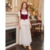 image:imageScarlet Darkness Womens Underbust Corset Top Renaissance Medieval Laceup Boned Fairycore Pirate CorsetsSolid Dark Red