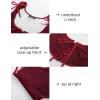 image:imageScarlet Darkness Womens Underbust Corset Top Renaissance Medieval Laceup Boned Fairycore Pirate CorsetsSolid Dark Red