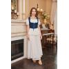 image:imageScarlet Darkness Womens Underbust Corset Top Renaissance Medieval Laceup Boned Fairycore Pirate CorsetsSolid Navy