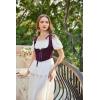 image:imageScarlet Darkness Womens Underbust Corset Top Renaissance Medieval Laceup Boned Fairycore Pirate CorsetsSolid Purple