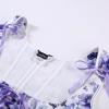 image:imageScarlet Darkness Womens Underbust Corset Top Renaissance Medieval Laceup Boned Fairycore Pirate CorsetsWhite Purple Floral