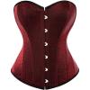 image:imageBustier Corset Tops for Women Steampunk Strapless Renaissance Corsets Wine Size 14