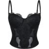 image:imageScarlet Darkness Corset Tops for Women Bustier Lace Mesh Western Concert Club Date Night Going Out Top