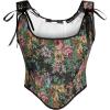 image:imageScarlet Darkness Corset Tops for Women Renaissance Floral Overbust Boned Bustier Bodice