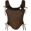 image:imageScarlet Darkness Corset Tops for Women Renaissance Lace Up Floral Bustier Tops Size 616Antique Sun