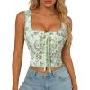 White-green Floral