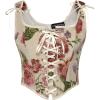 Beige Red Floral
