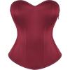 image:imageScarlet Darkness Womens Strapless Corset Top Bustier Fishboned Waist Cincher Sweetheart Neckline for Daily amp PartiesWine Red