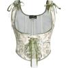 Beige Light Green Floral