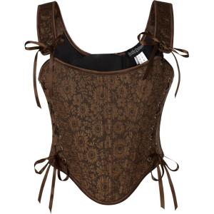 image:imageScarlet Darkness Corset Tops for Women Renaissance Lace Up Floral Bustier Tops Size 616Antique Sun