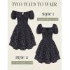 image:imageScarlet Darkness Floral Corset Dress Summer Dresses for Women Girls 2026 Short Milkmaid Sundress with PocketBlack