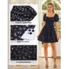 image:imageScarlet Darkness Floral Corset Dress Summer Dresses for Women Girls 2026 Short Milkmaid Sundress with PocketBlack