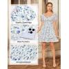 image:imageScarlet Darkness Floral Corset Dress Summer Dresses for Women Girls 2026 Short Milkmaid Sundress with PocketBlue
