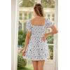 image:imageScarlet Darkness Floral Corset Dress Summer Dresses for Women Girls 2026 Short Milkmaid Sundress with PocketBlue