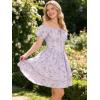 image:imageScarlet Darkness Floral Corset Dress Summer Dresses for Women Girls 2026 Short Milkmaid Sundress with PocketPurple