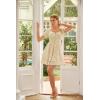 image:imageScarlet Darkness Floral Corset Dress Summer Dresses for Women Girls 2026 Short Milkmaid Sundress with PocketYellow Rose