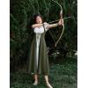 image:imageScarlet Darkness Women Renaissance Dress Underbust Medieval Pirate Peasant OverdressArmy Green