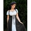 image:imageScarlet Darkness Women Renaissance Dress Underbust Medieval Pirate Peasant OverdressBlack