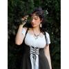 image:imageScarlet Darkness Women Renaissance Dress Underbust Medieval Pirate Peasant OverdressBlack
