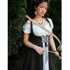 image:imageScarlet Darkness Women Renaissance Dress Underbust Medieval Pirate Peasant OverdressBlack