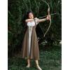 image:imageScarlet Darkness Women Renaissance Dress Underbust Medieval Pirate Peasant OverdressBrown