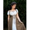 image:imageScarlet Darkness Women Renaissance Dress Underbust Medieval Pirate Peasant OverdressBrown