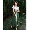 image:imageScarlet Darkness Women Renaissance Dress Underbust Medieval Pirate Peasant OverdressForest Green