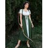 image:imageScarlet Darkness Women Renaissance Dress Underbust Medieval Pirate Peasant OverdressForest Green