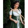 image:imageScarlet Darkness Women Renaissance Dress Underbust Medieval Pirate Peasant OverdressForest Green